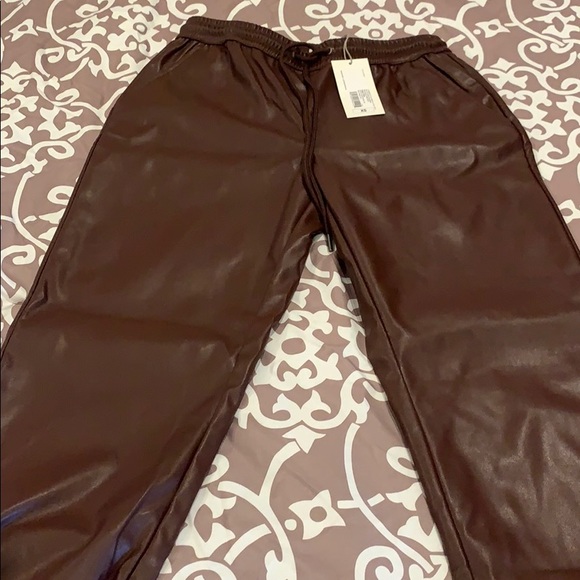 Target Pants - Target Leather Jogger pant